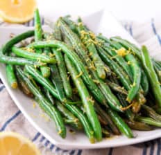 Lemon pepper green beans - Dr. Axe