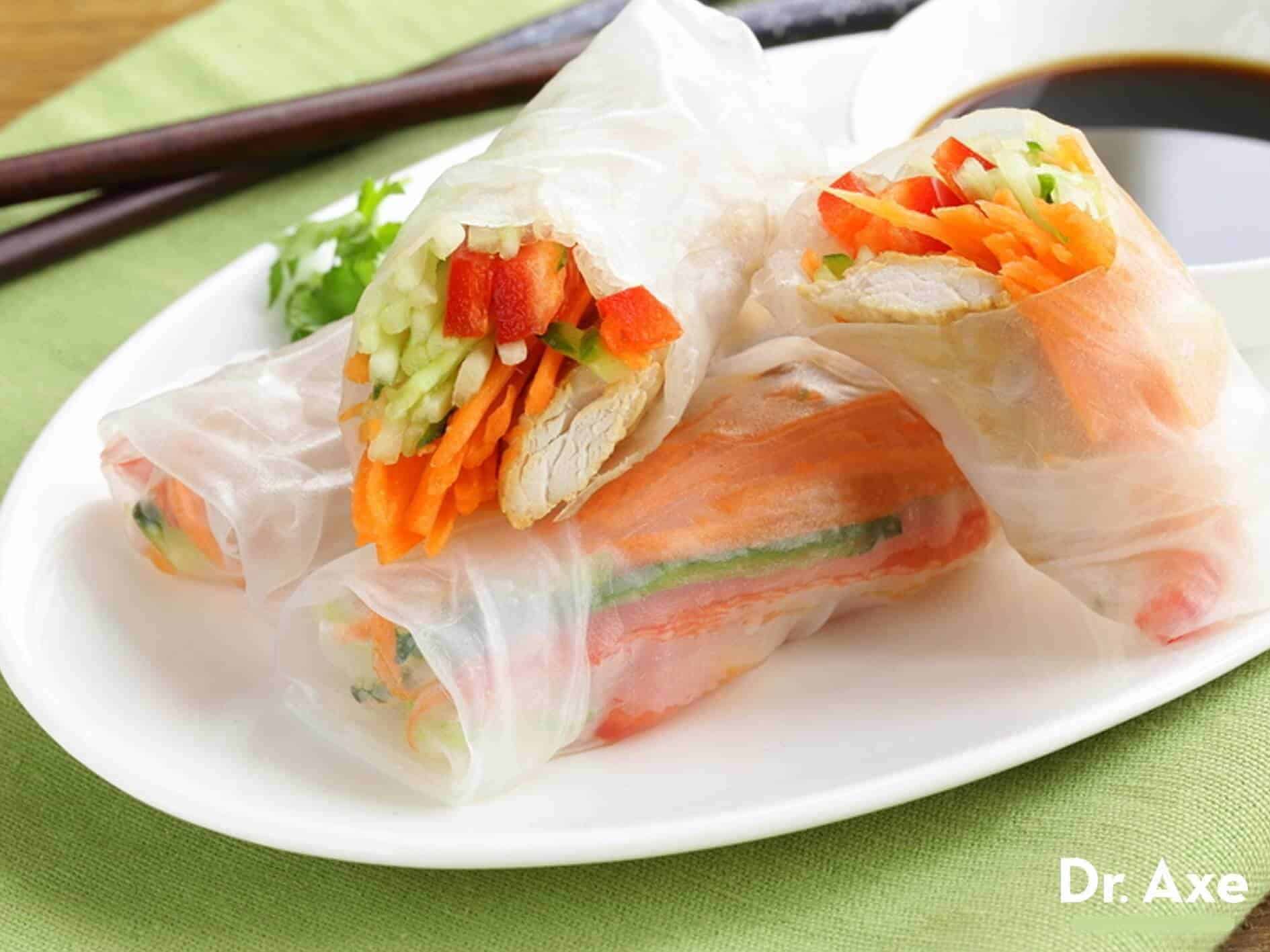 Thai spring rolls - Dr. Axe