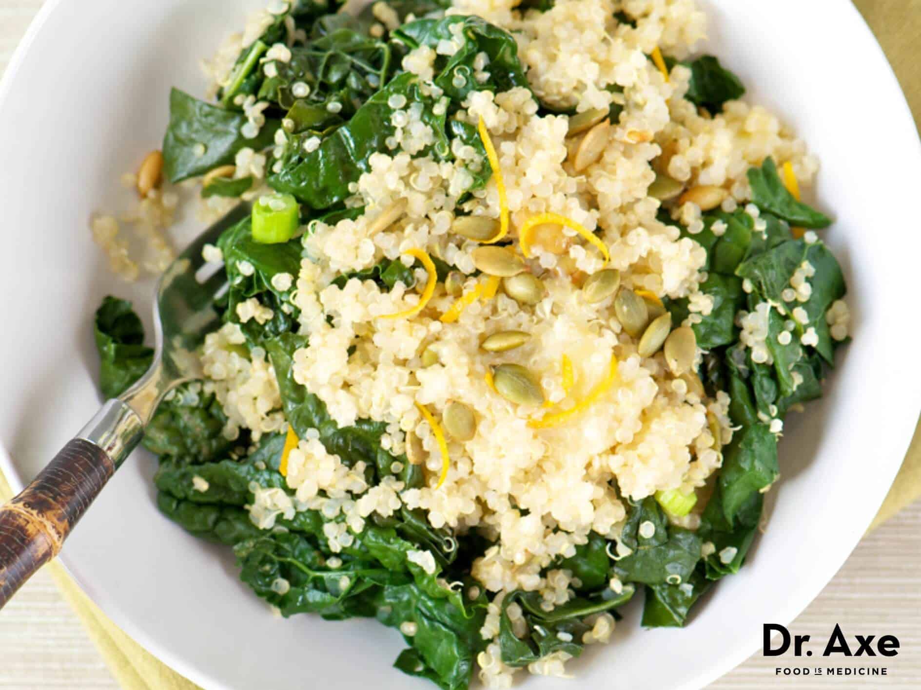 Quinoa kale salad recipe - Dr. Axe