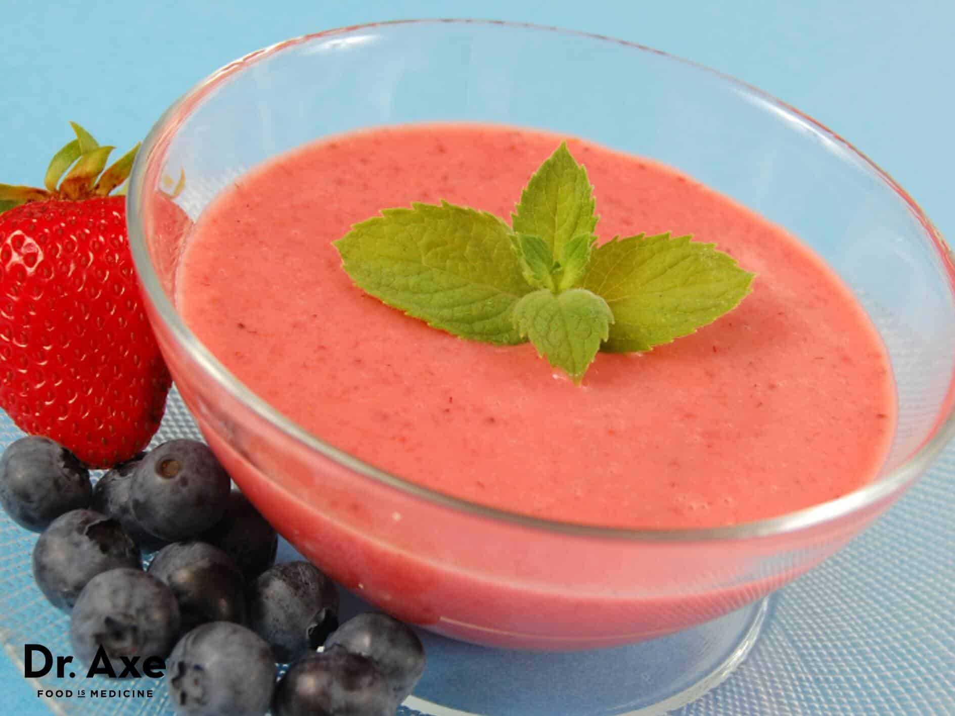 Cold melon berry soup recipe - Dr. Axe