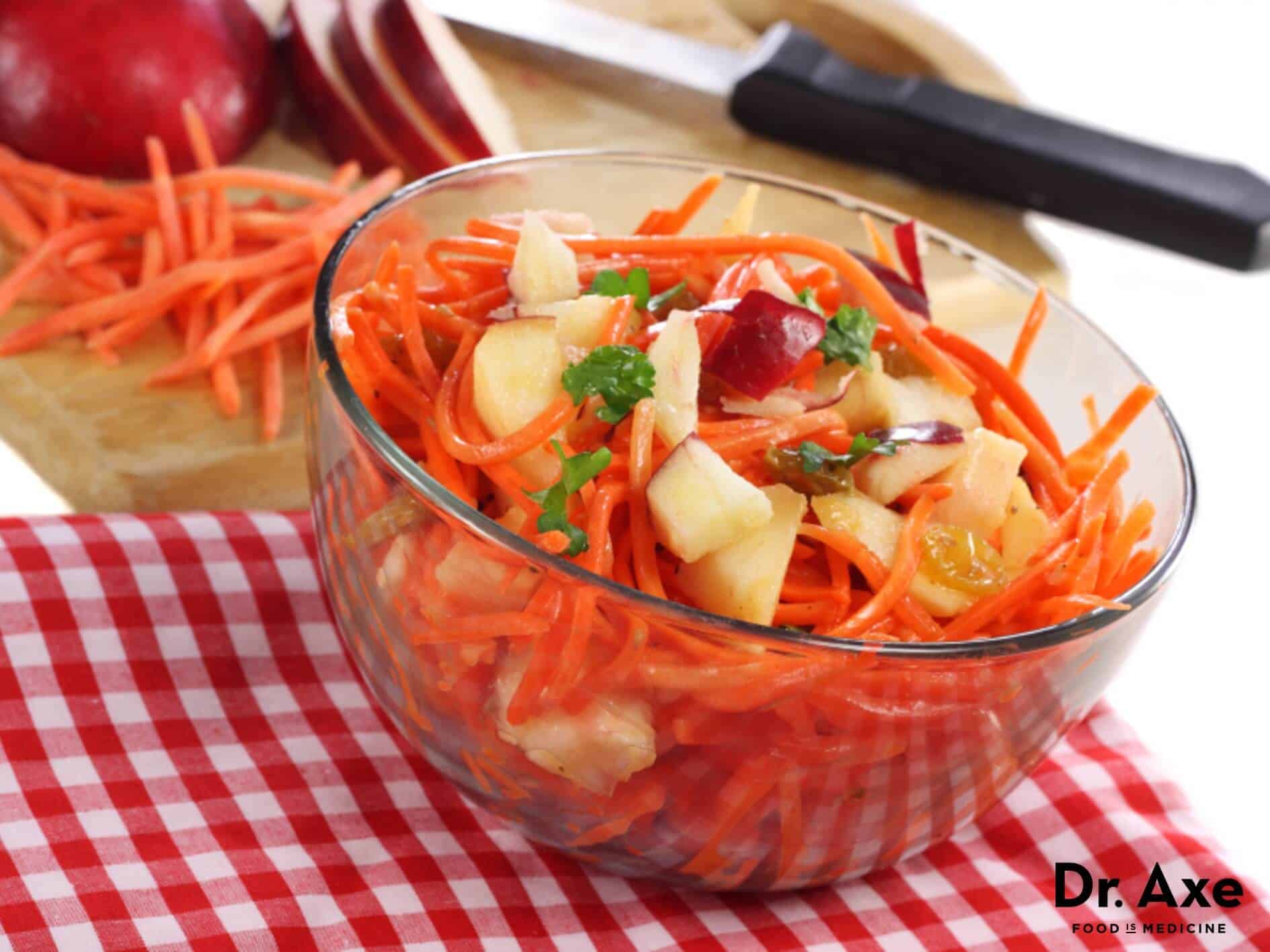 Carrot apple salad recipe - Dr. Axe