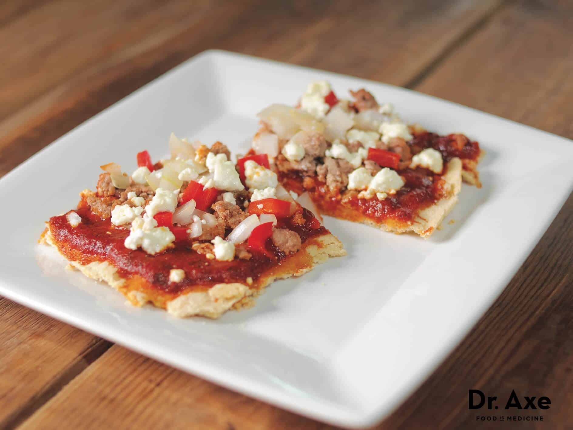 Gluten free flatbread pizza recipe - Dr. Axe