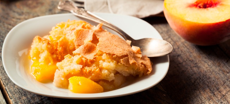 Peach cobbler recipe - Dr. Axe