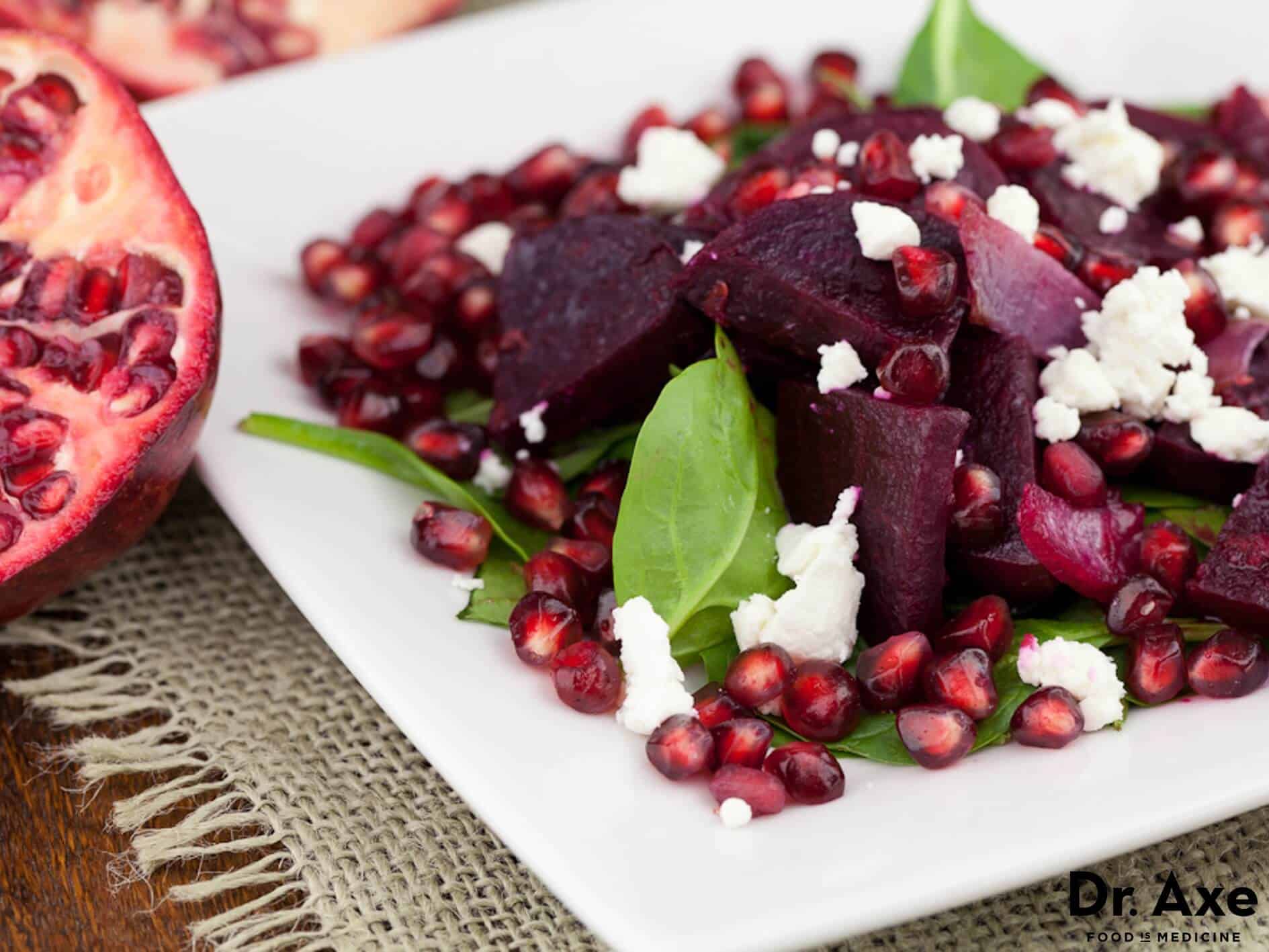 Beet pomegranate salad recipe - Dr. Axe