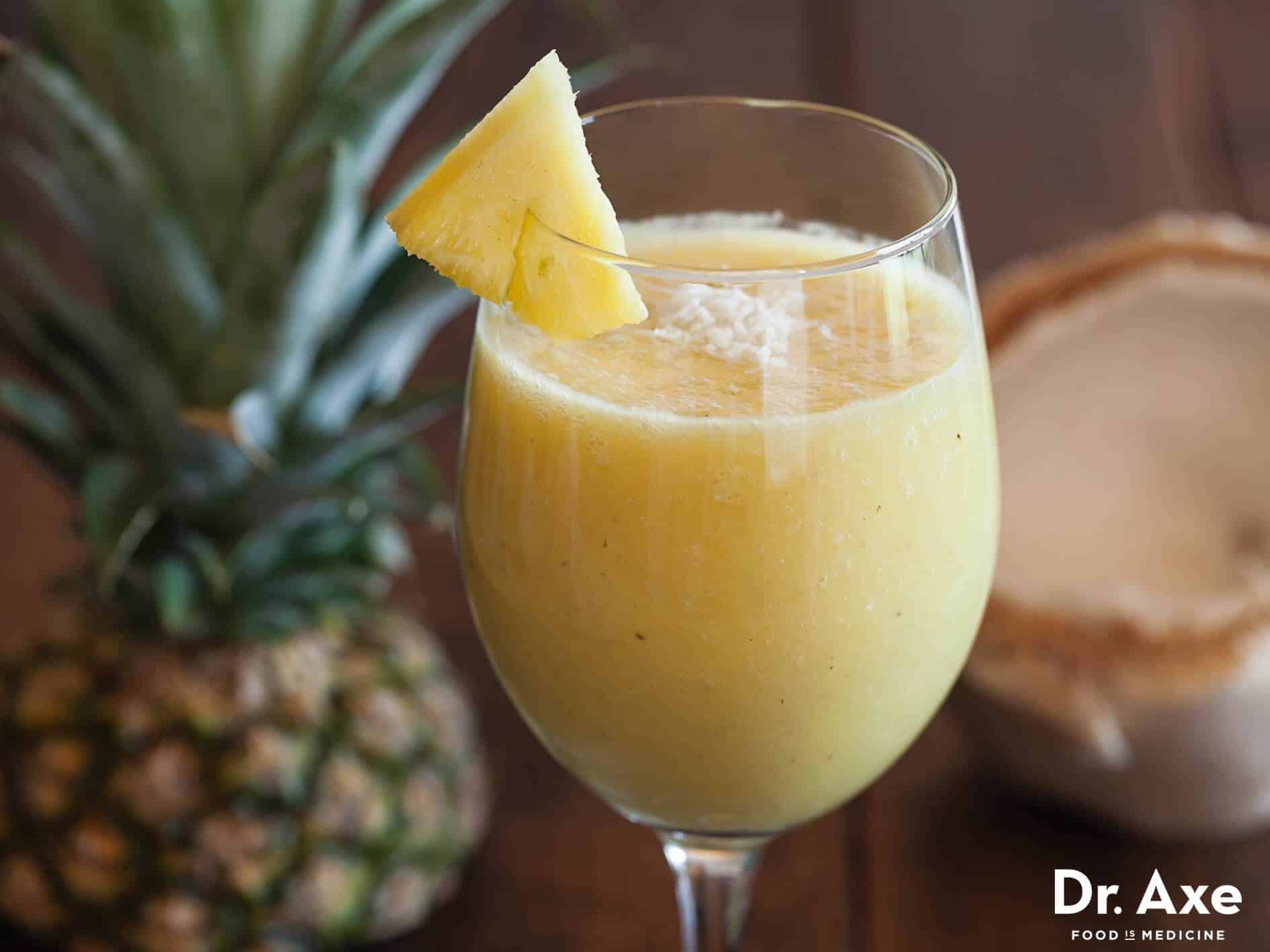 Piña colada smoothie recipe - Dr. Axe