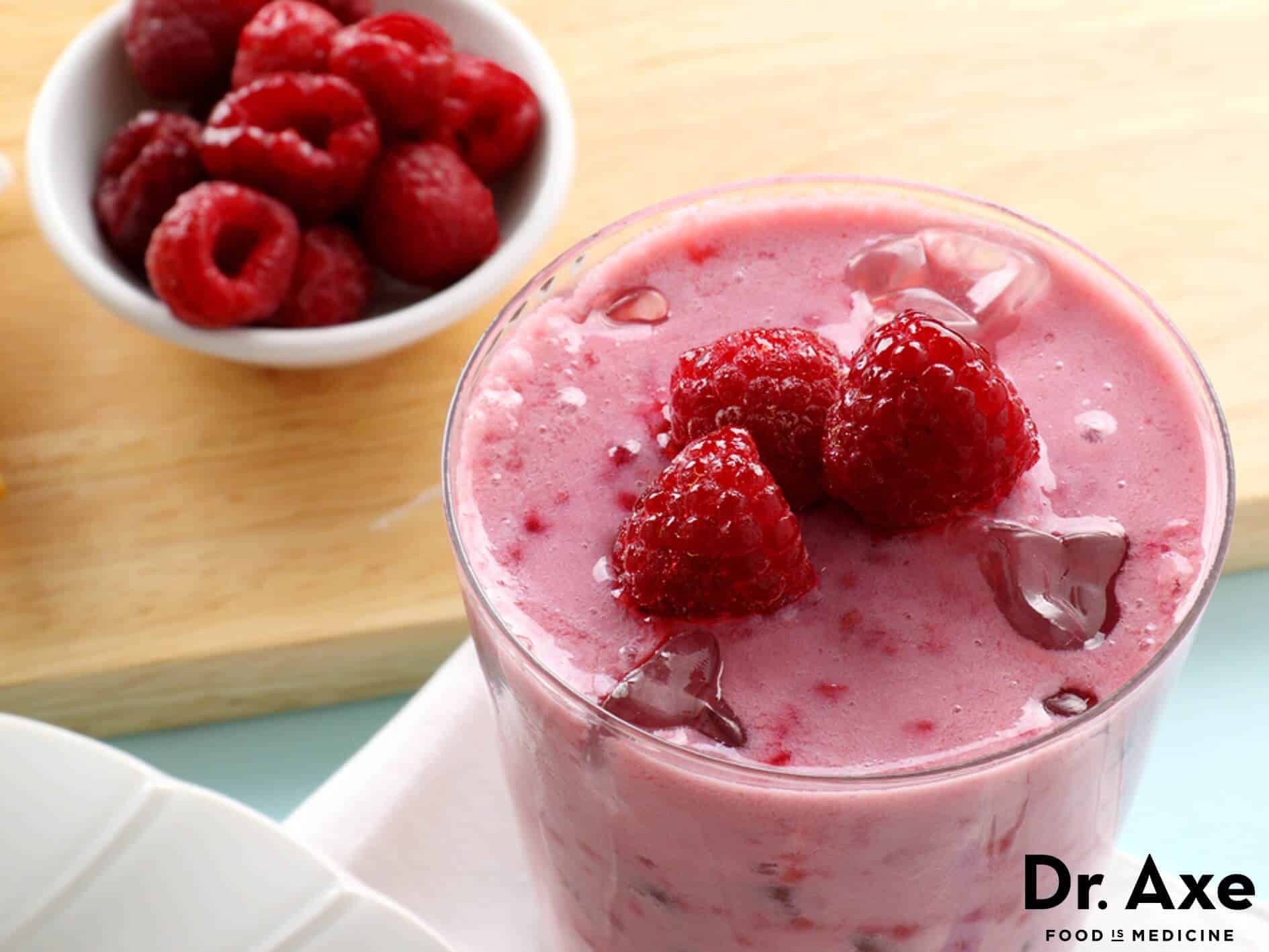 Raspberry smoothie recipe - Dr. Axe
