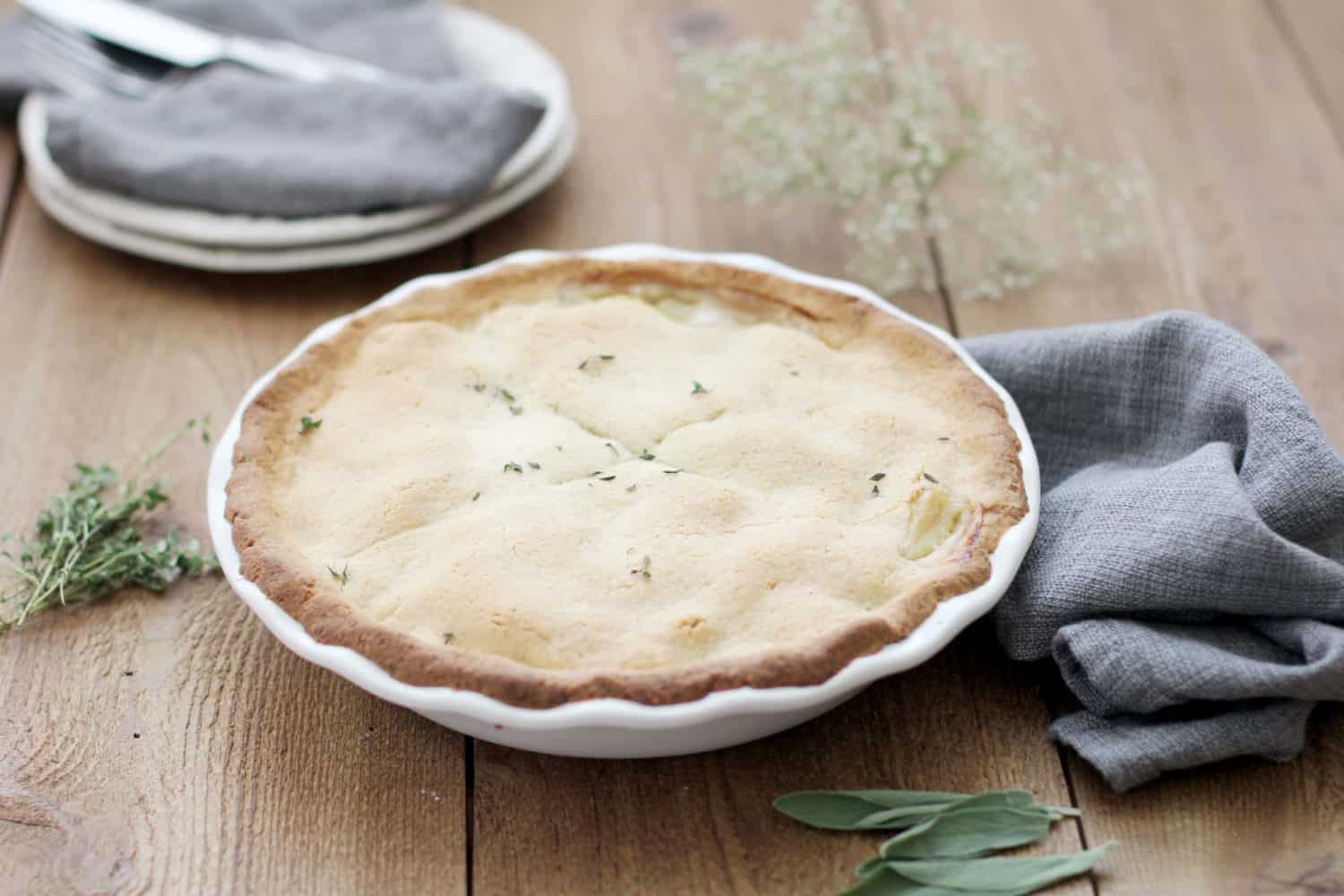 Chicken pot pie recipe - Dr. Axe