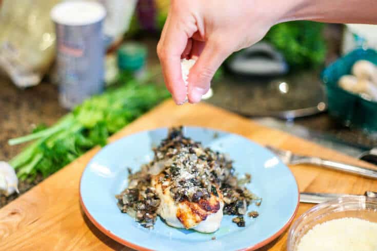 Pecorino mushroom chicken recipe - Dr. Axe