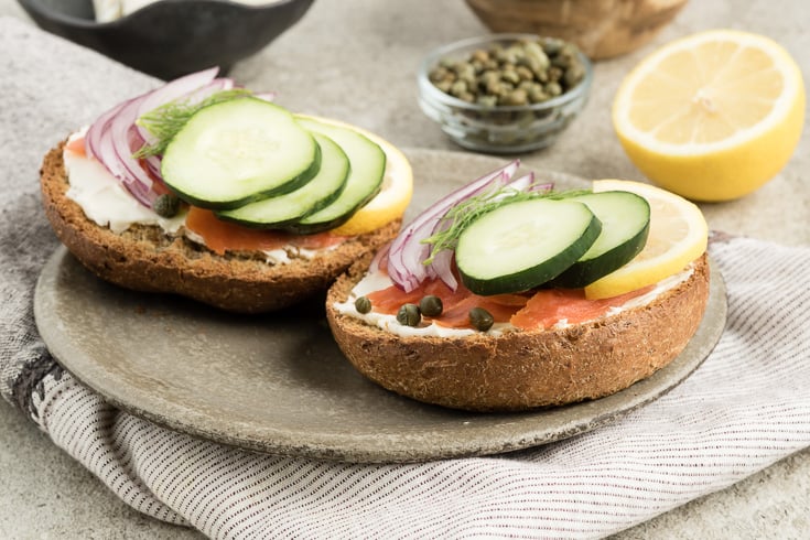 Bagel with lox recipe - Dr. Axe