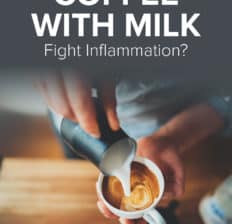 Coffee with milk - Dr. Axe