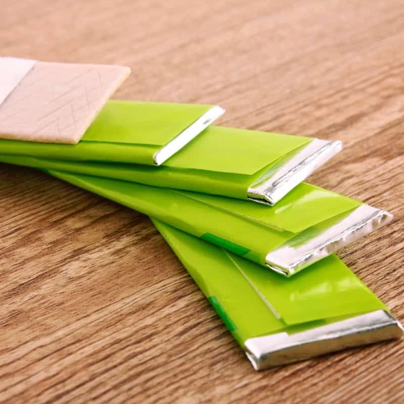 Microplastics in chewing gum